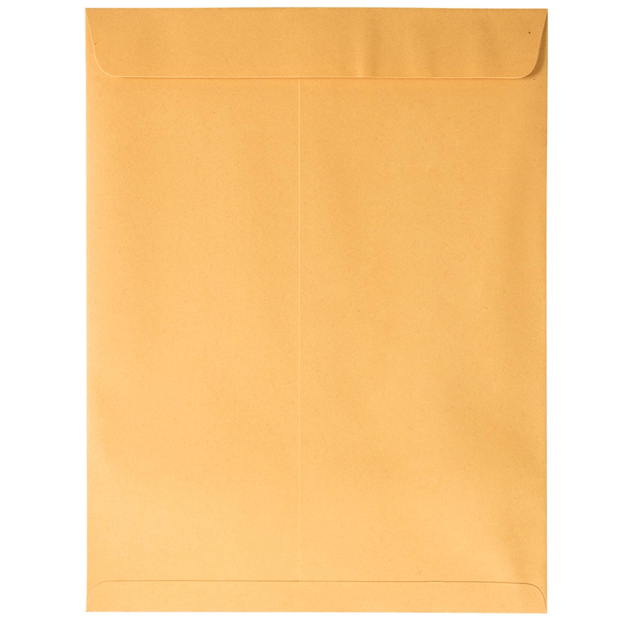 JAM Paper 10" x 13" Brown Kraft Manila Open End Catalog Premium Envelopes